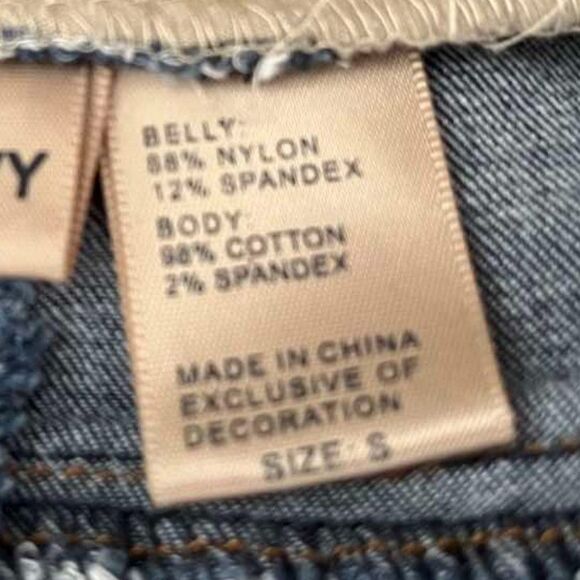 BLUE SAVVY Blue skinny jeans high ankle-length fit for pregnant women; Size: S - Picture 4 of 10